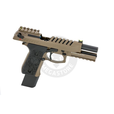 Vorsk Airsoft Tactical VM9 Gas Blowback Pistol - Dark Earth